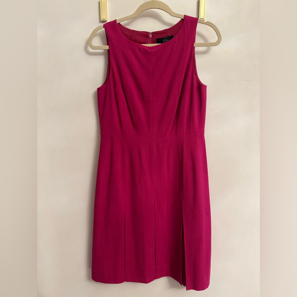 NWT J. Crew Italian Double Face Cashmere by Tollegno 1900 Pleated Dress